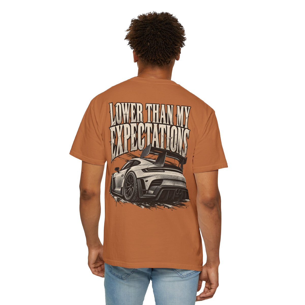 Lower Than My Expectations car illustration T-Shirt | graphic tee