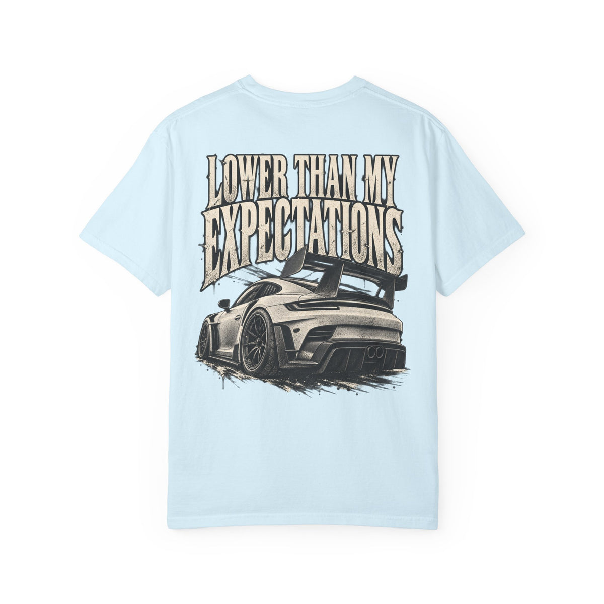 Lower Than My Expectations car illustration T-Shirt | graphic tee