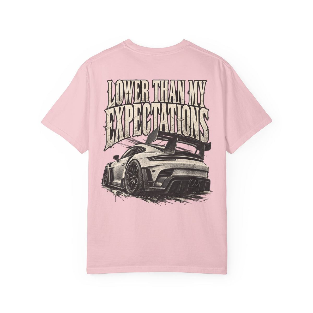 Lower Than My Expectations car illustration T-Shirt | graphic tee
