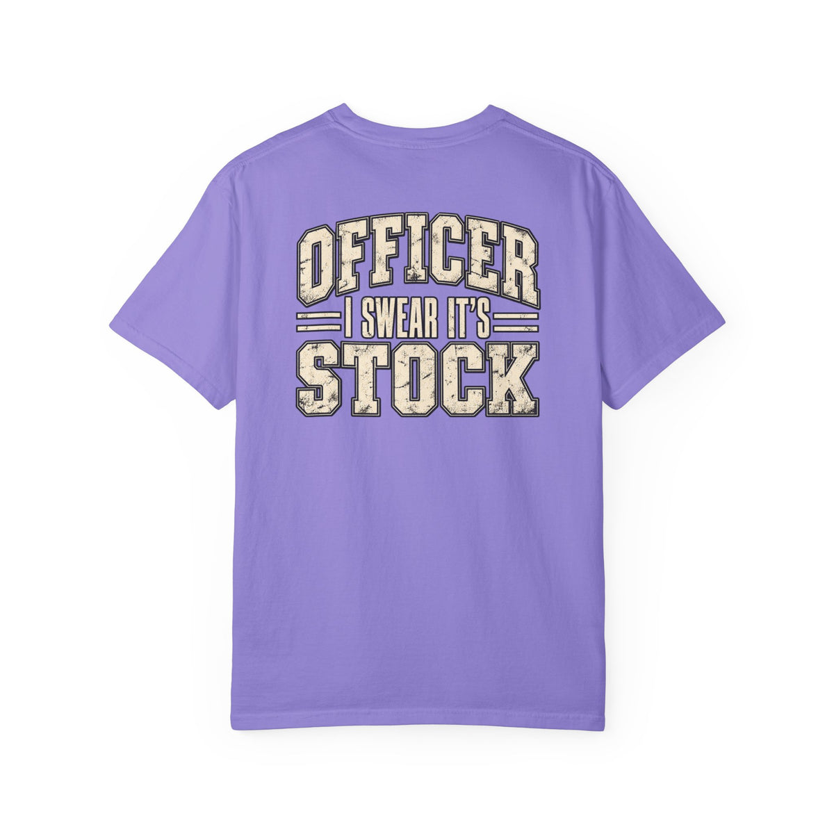 Officer I Swear It's Stock T-shirt | Police Humor, Car Enthusiast Tee