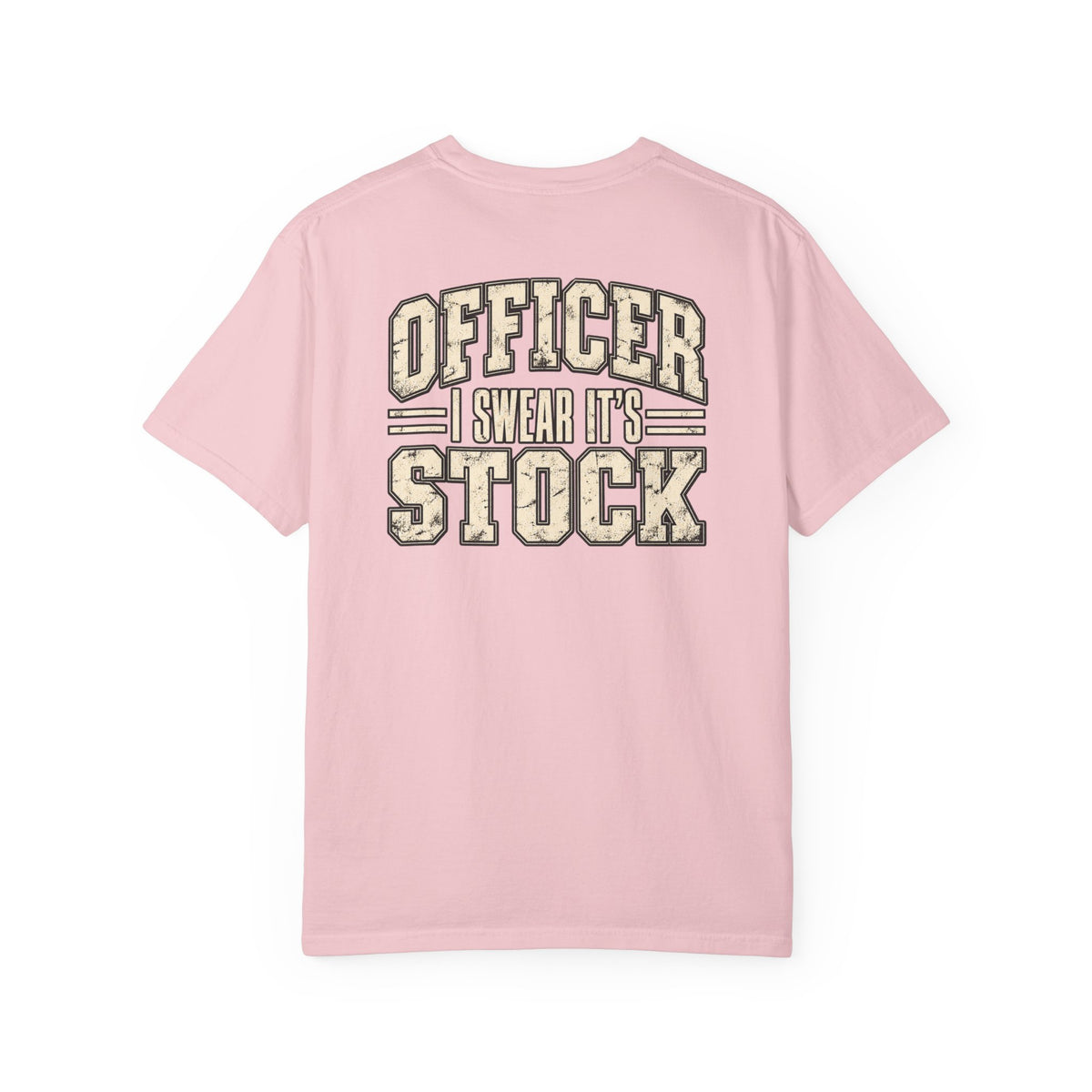 Officer I Swear It's Stock T-shirt | Police Humor, Car Enthusiast Tee