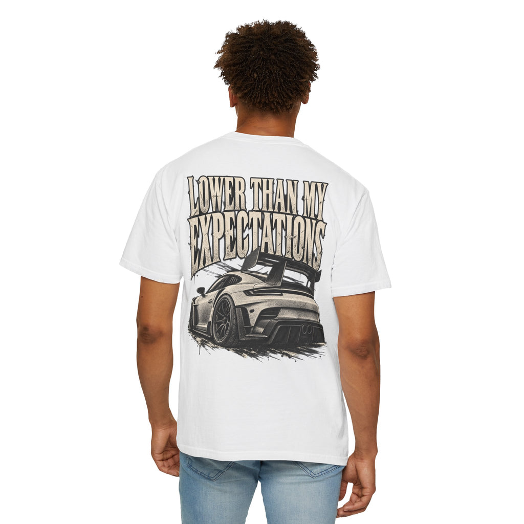 Lower Than My Expectations car illustration T-Shirt | graphic tee
