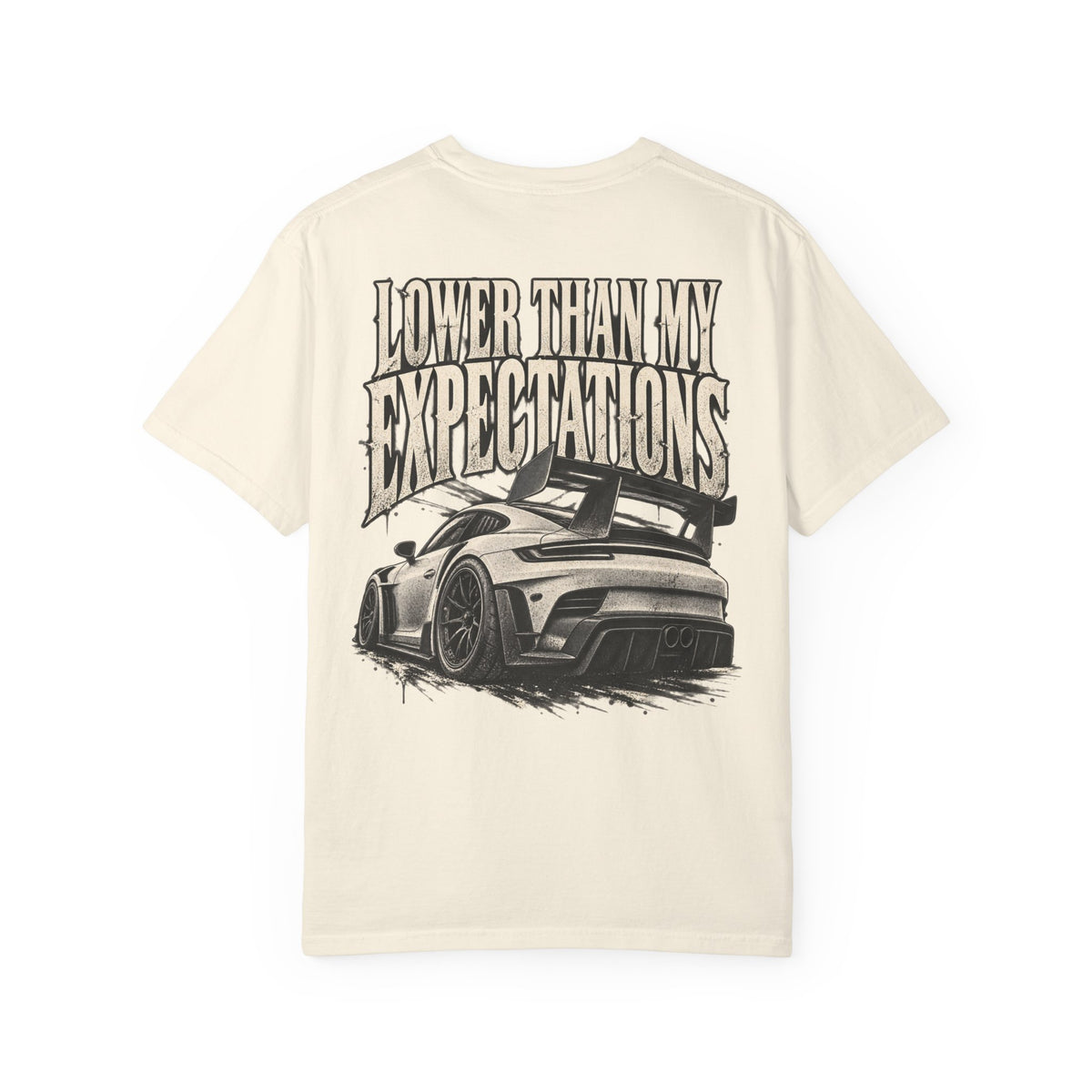 Lower Than My Expectations car illustration T-Shirt | graphic tee