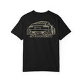 Stockish Car Illustration T-Shirt | Rear View Sports Car Graphic