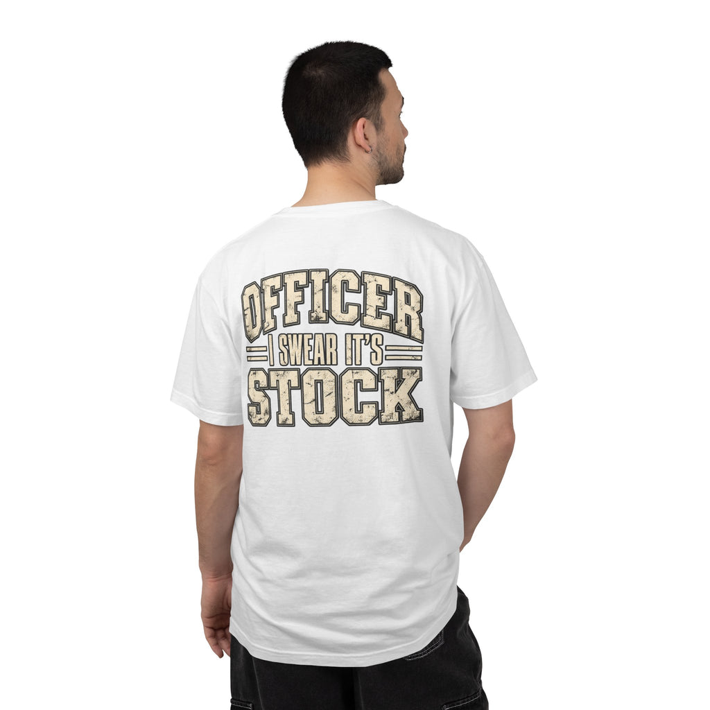 Officer I Swear It's Stock T-shirt | Police Humor, Car Enthusiast Tee