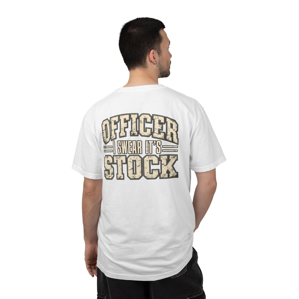 Officer I Swear It's Stock T-shirt | Police Humor, Car Enthusiast Tee