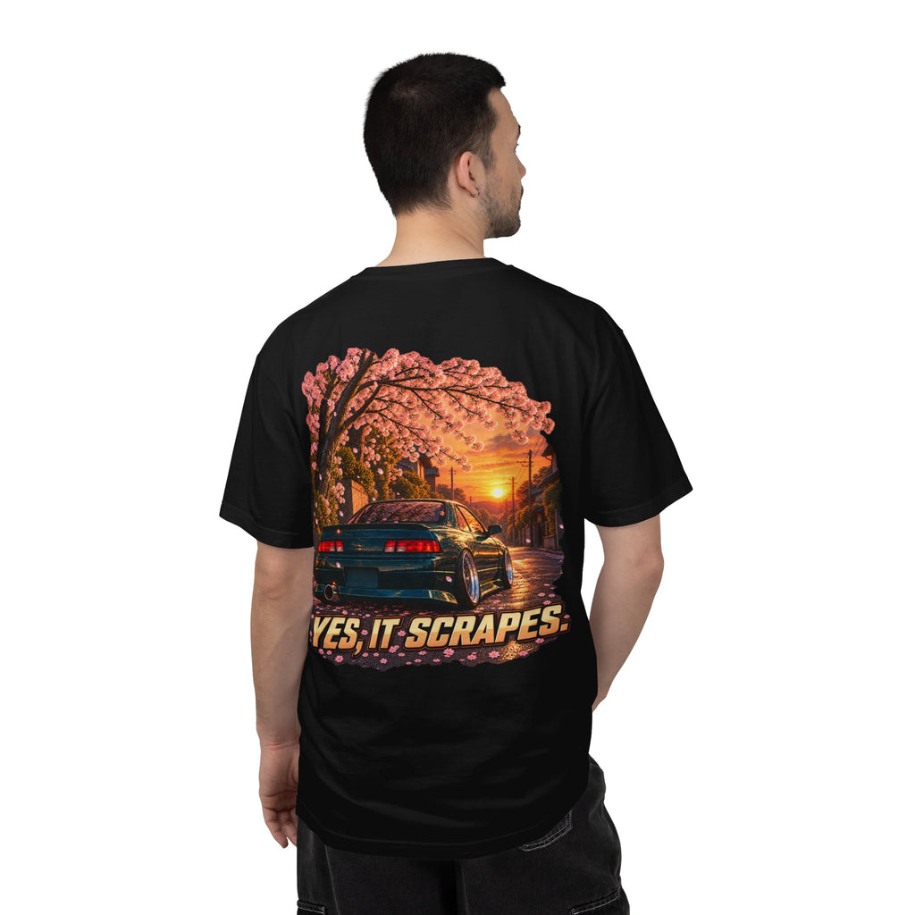 Yes It Scrapes T-Shirt | Racing Car, Cherry Blossoms, Retro Vibes