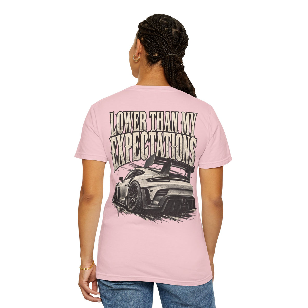 Lower Than My Expectations car illustration T-Shirt | graphic tee