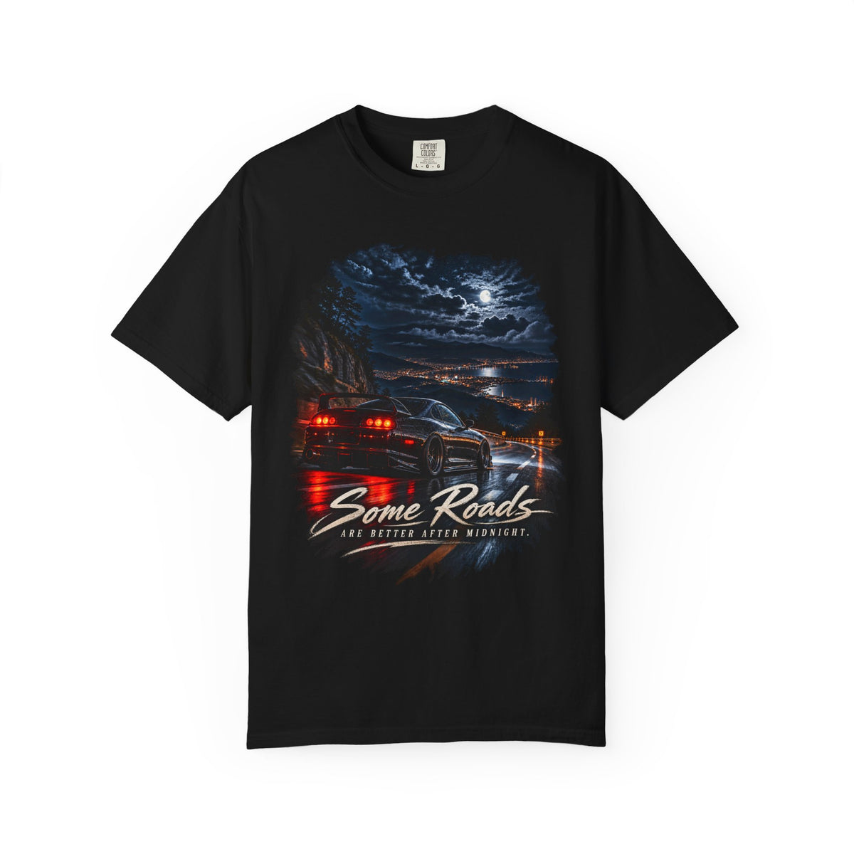 Some Roads Are Better After Midnight T-shirt | Night Drive Car Graphic Tee