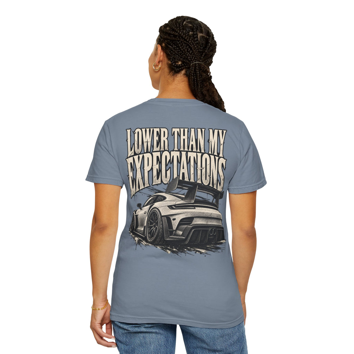 Lower Than My Expectations car illustration T-Shirt | graphic tee