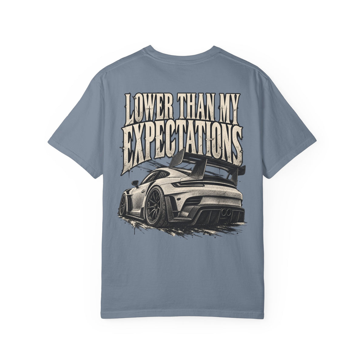 Lower Than My Expectations car illustration T-Shirt | graphic tee