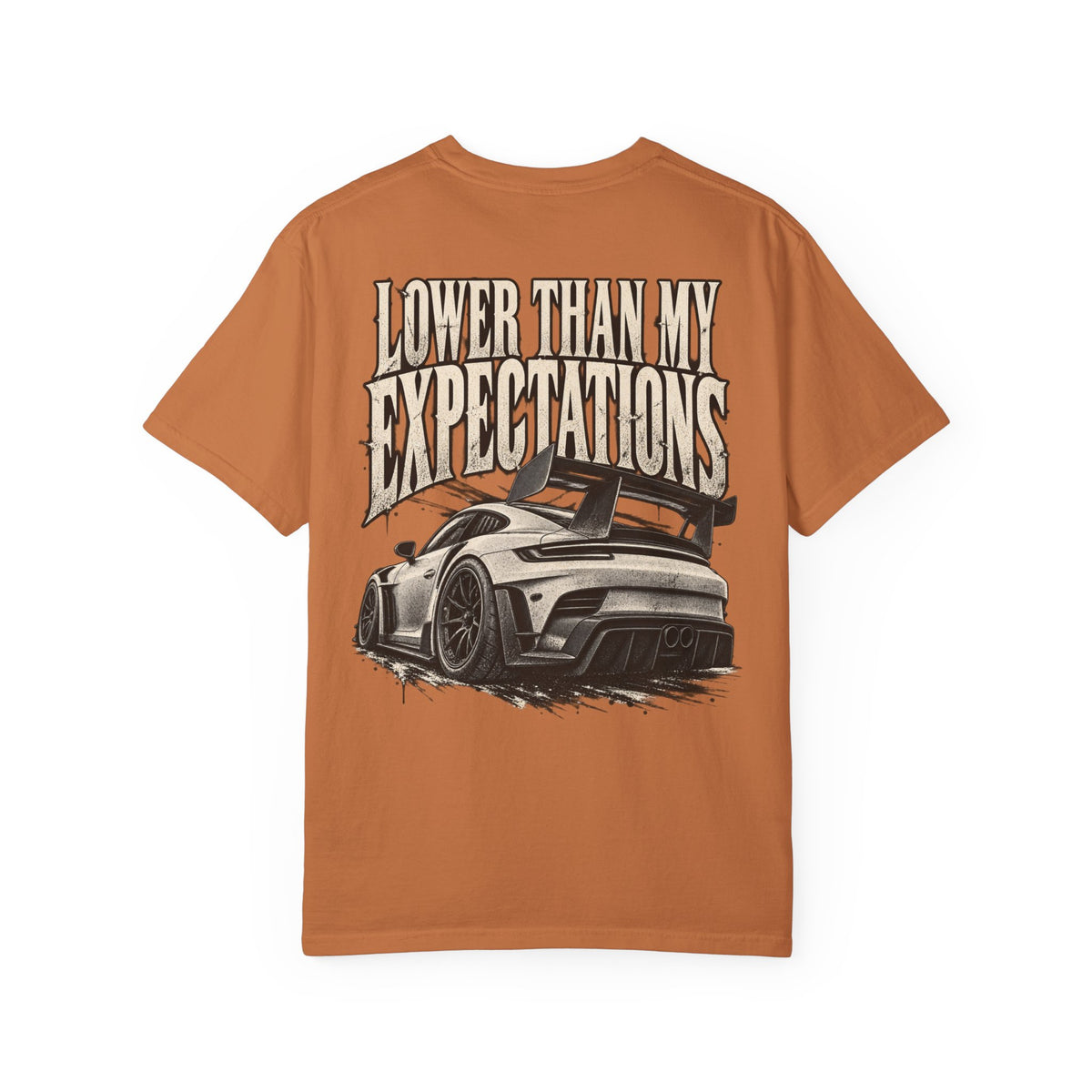 Lower Than My Expectations car illustration T-Shirt | graphic tee